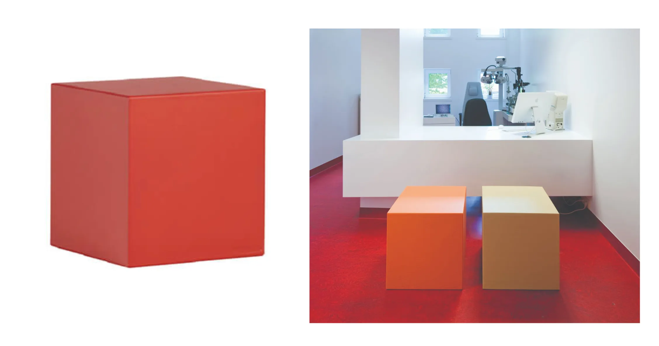 一人掛けスツール「Blocks」